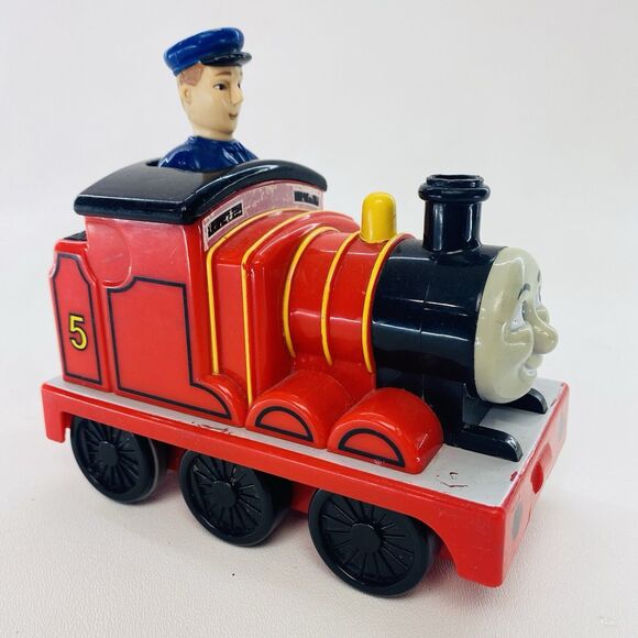 James Thomas The Tank Engine and Friends Push N Go Red Train Toy 2007 Gullane 6" - Picture 2 of 8